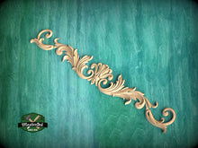 Load image into Gallery viewer, Ornate Baroque-Style Carved Wood Panel - Elegant Acanthus Leaf Wall Accent - Classic Home Decor