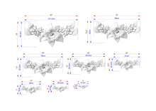 Load image into Gallery viewer, Floral Wooden Carving Applique for Rustic Home Decor, decorative wood trim