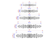 Load image into Gallery viewer, Baroque-Style Wooden Carving for Sophisticated Wall Decor, 1pc, Unfinished, Home Wall Embellishments, Furniture Carving, Wood Onlay