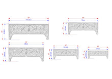 Load image into Gallery viewer, Victorian Scrollwork Wooden Panel for Antique-Inspired Decor, 1pc, Unfinished, Home Wall Embellishments, Furniture Carving, Wood Onlay