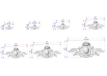 Load image into Gallery viewer, Hand-Carved Wooden Crest cartouche with Acanthus and Laurel Details – Traditional Heraldic Wall Plaque