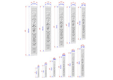 Load image into Gallery viewer, Elegance Etched in Grain: An Ornate Wooden Pilaster Carving, 1 pc, Unfinished, Carved Wood Trim Post Pillars