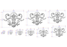 Load image into Gallery viewer, Baroque Inspired Wooden Scrollwork Applique for Classic Interiors, 1 pc, decorative wood trim