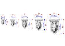 Load image into Gallery viewer, Wolf Head Corbel - Intricately Carved Wooden Wolf Shelf Bracket, Majestic Wolf Wall Accent for Rustic Interiors