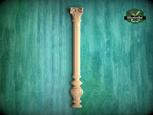 Load image into Gallery viewer, Pilaster - Elegant Corinthian Column, 1pc, Unpainted, decoration for doorways, fireplaces, cabinets