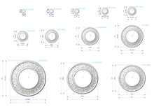 Load image into Gallery viewer, Elegant Wooden Carved Circular Frame - Chandelier Ceiling Mount, 1 pc, Unpainted, ceiling carved rosettes