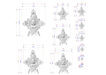 Load image into Gallery viewer, Celestial Grace: Artisanal Carved Angelic Visage, 1pc, Angel's wings, Carved Cherub, religion decor, carved decoration of wood, wooden onlay