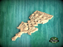 Load image into Gallery viewer, Exquisite Wooden Carved Onlay - Elegance Meets Timeless Craftsmanship, 1 pc, Unpainted, decorative wood trim
