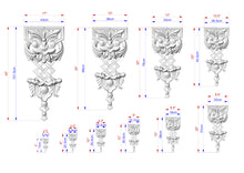 Load image into Gallery viewer, Exquisite Wooden Carved Onlay - Elegance Meets Timeless Craftsmanship, 1 pc, Unpainted, decorative wood trim
