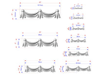 Load image into Gallery viewer, Regal Drapery: Carved Wooden Onlay, 1pc, Unpainted, Home Wall Embellishments, Furniture Carving, Wood Onlay