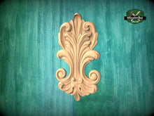 Load image into Gallery viewer, Swirling Elegance: Symphonic Wooden Onlay, 1 pc, Unpainted, Home Wall Embellishments, wooden trims, wood wall art decor
