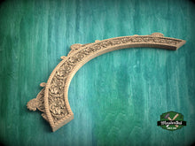 Load image into Gallery viewer, Ornate Elegance: Classical Wooden Archway, 1pc, Unpainted, Home Wall Embellishments, Furniture Carving, Wood Onlay