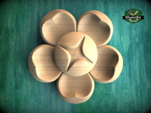 Load image into Gallery viewer, Starlight Symphony: Wooden Carved Rosette, 1 piece, Unpainted, Home Wall Embellishments, Round Wooden Trims, Wood Wall Art Decor