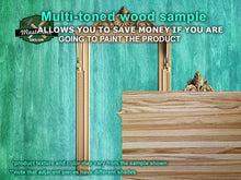 Load image into Gallery viewer, Regal Portal: Ornate Carved Wooden Door Frame, 1pc, Unpainted, Carved Door Casing Trim, Door Interior or Room Pass Through, Fireplace Mantel