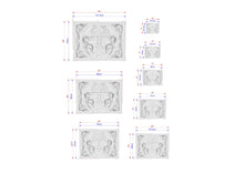 Load image into Gallery viewer, Carved Wooden Cross Panel, Religious Wall Art, Wooden Panel, 1pc, Unpainted, Furniture Carving, Architectural Woodwork
