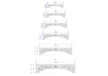 Load image into Gallery viewer, Elegant Handcrafted Wooden Range Hood Pediment, Vineyard-Inspired Kitchen Decor, 1pc, Unpainted, Home Wall Decoration, Furniture Carving