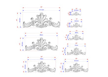 Load image into Gallery viewer, Versatile Acanthus Leaf Wood Onlay, Classic Carved Decor, Unpainted, 1pc, Home Wall Embellishments, Furniture Carving, Ornamental Woodwork