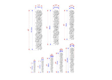 Load image into Gallery viewer, Vertical Carved Roses Wooden Applique, Romantic Floral Decor, Unfinished, 1pc,  Furniture Carving, Wood Onlay