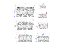 Load image into Gallery viewer, Carved Wooden Lattice Panel, Classical Design Element, Carved Wood Onlay, 1pc, Unpainted, Furniture Carving, Wood Onlay