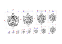 Load image into Gallery viewer, Sunburst Central Wooden Onlay with Elegant Scrollwork, 1 pc, Unpainted, Home Wall Embellishments, wooden trims