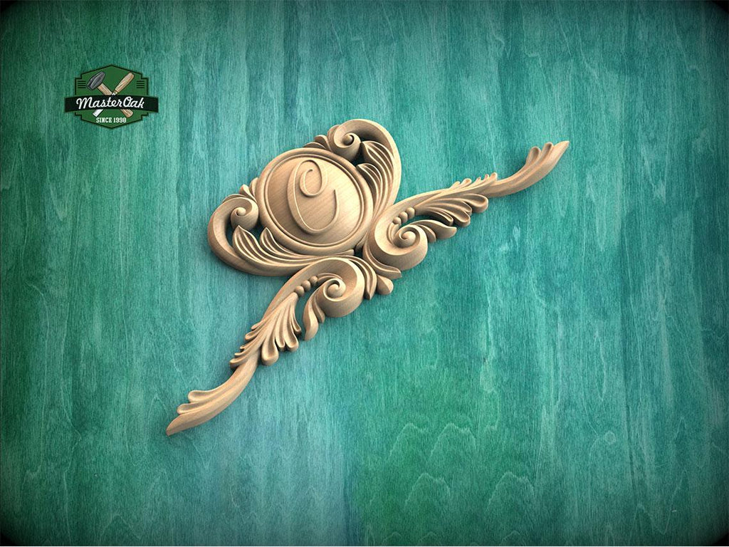Personalized Scrollbloom Accent – Curled Vines