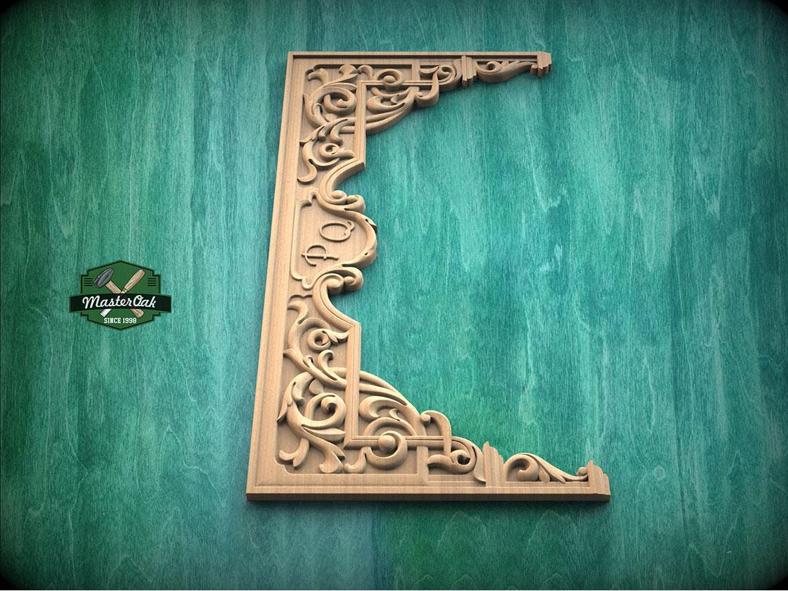 Personalized Elegant Carved Wood Arch Onlay – Artistic Arch Enhancement, 1pc, Unfinished, Home Wall Embellishments, Furniture Carving