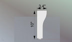 Simple  Wooden Legs, Set 2pc, for the cabinet , classic style legs, back legs, wooden legs
