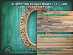 Large Carved Mirror Frame, Unpainted