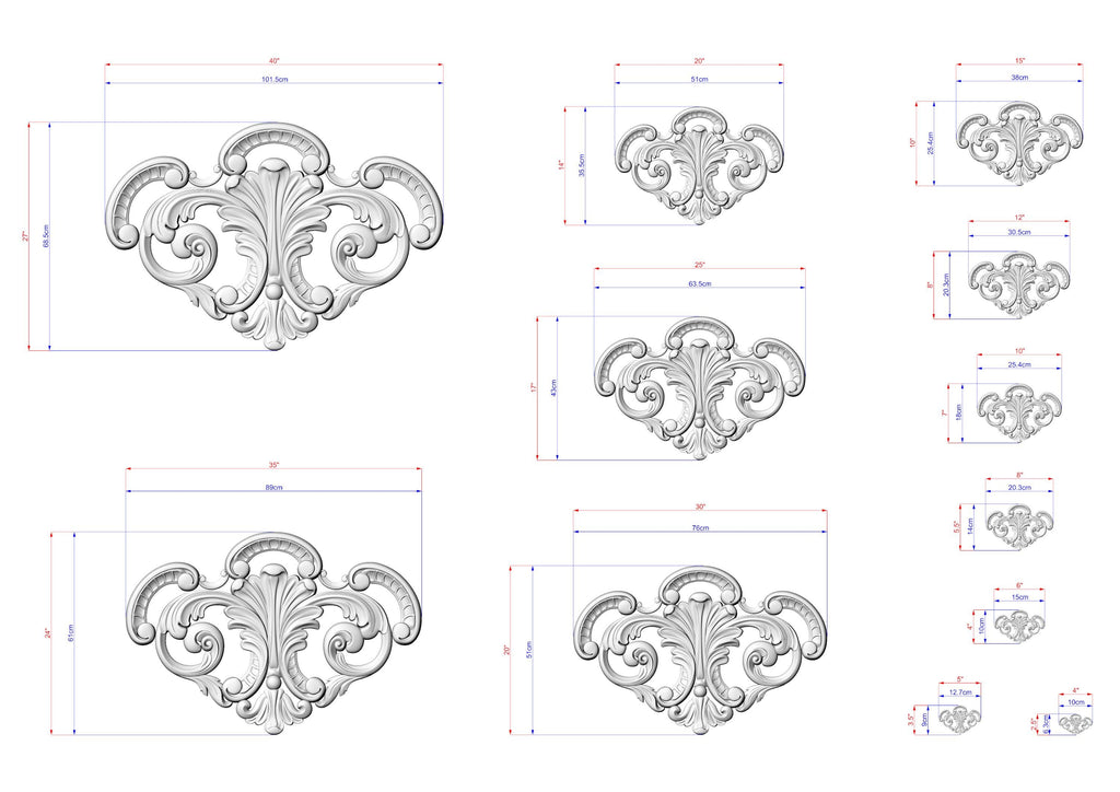 a drawing of a design for a wall decoration