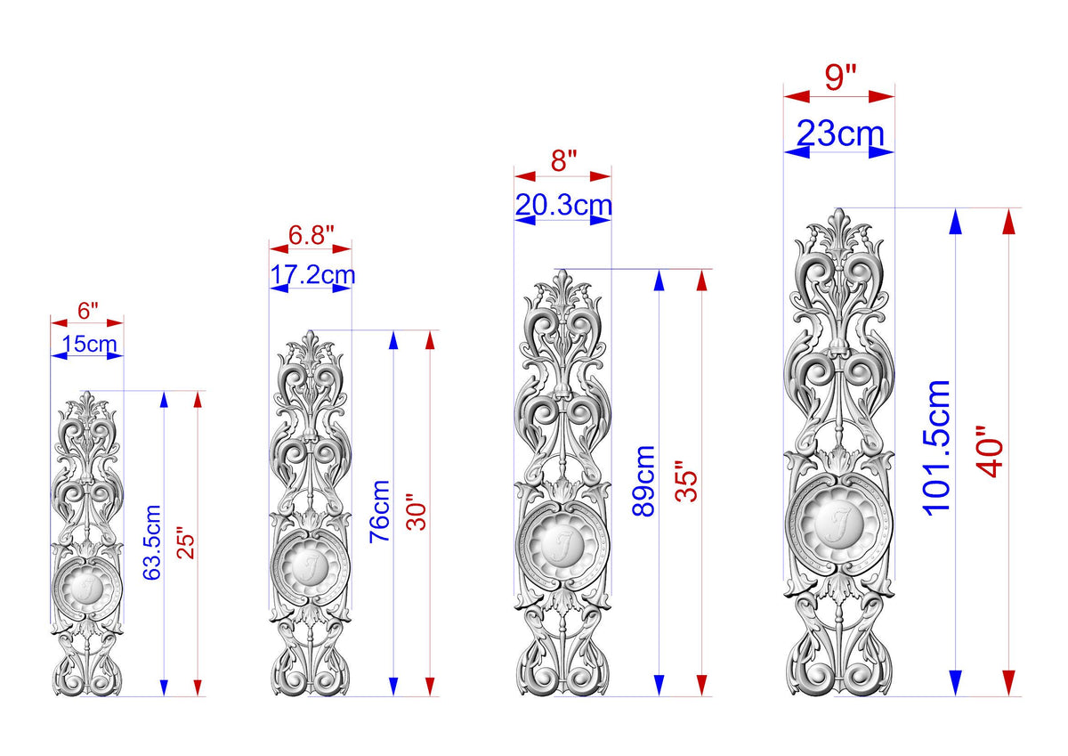 Personalized Baroque Spire – Ornate Pillar