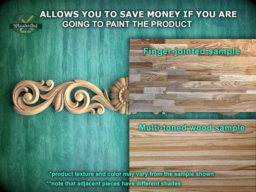 a picture of some wood carvings on a wall