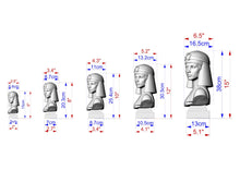 Load image into Gallery viewer, Cleopatra Bust, Hand-Finished Wood Sculpture | Ancient Egypt Decor
