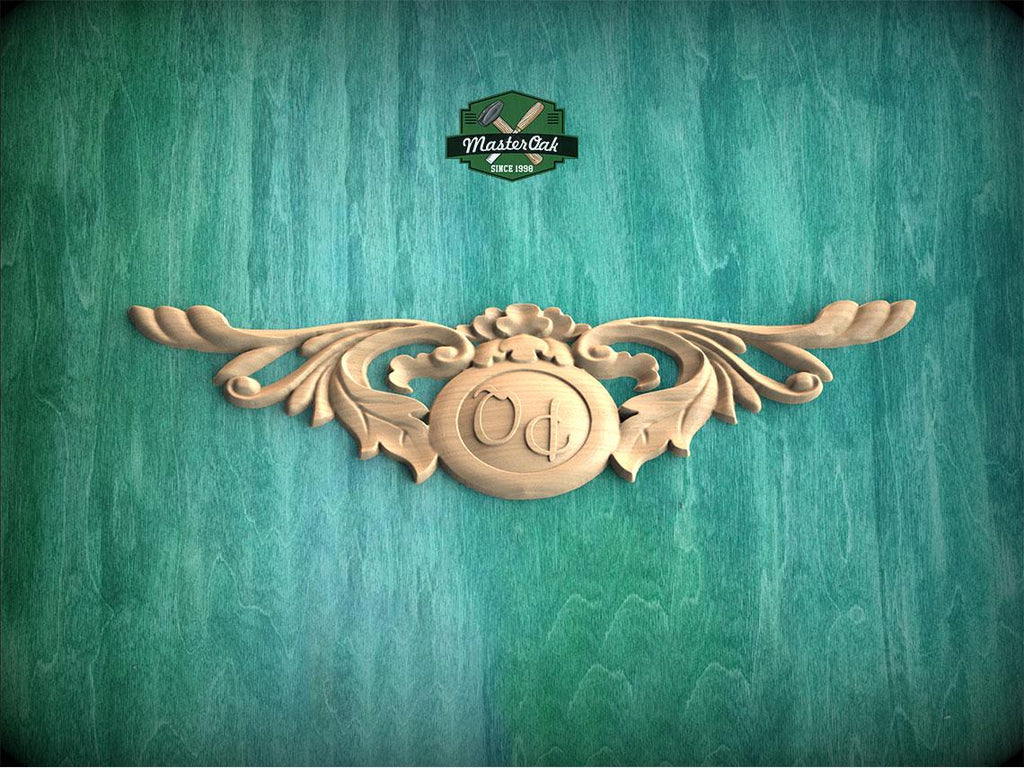 Personalized Verdant Scroll – Custom Initial Ornament