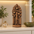 Pomegranate Tree with Torah Scroll, Solid Oak Judaica Sculpture, Tree of Life Decor, Jewish Wedding and Housewarming Gift
