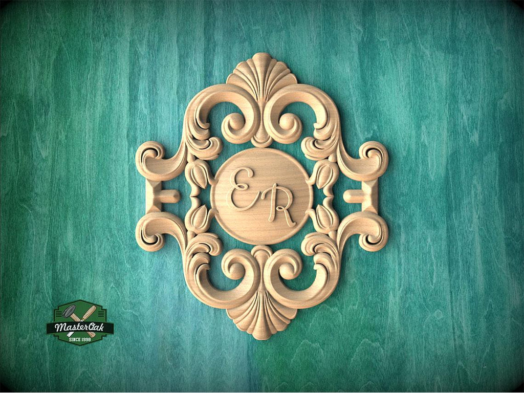 Personalized Baroque Elegance – Dual Initial Applique