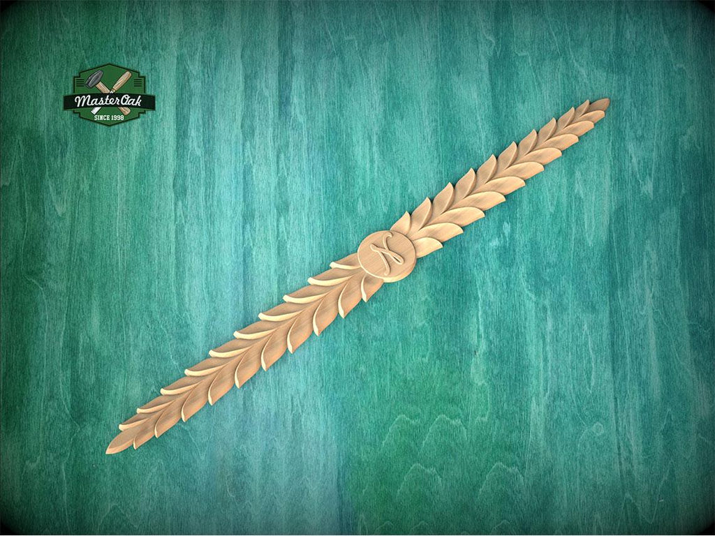 Personalized Floral Wood Trim Molding - Elegant Carved Wall Accent for Home Decor, Furniture Embellishment