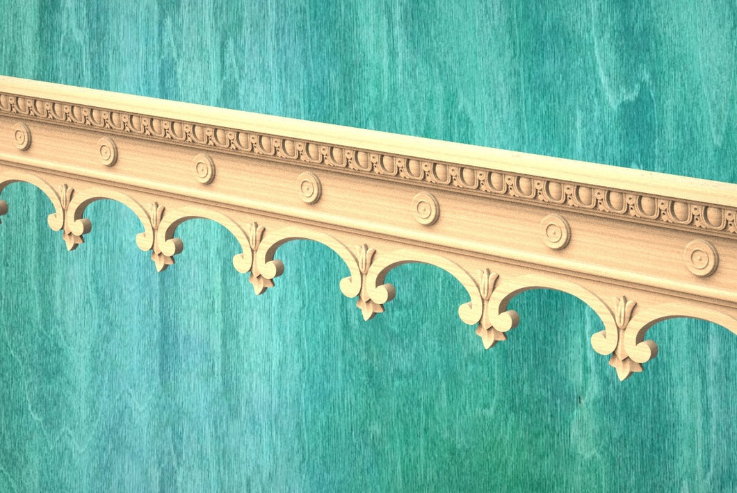Custom order. Wooden moulding 72 inches long made of wood