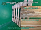Wooden baluster for the stairs or balustrade, carved banister of wood, stair balusters, Custom size wood balusters for stairs