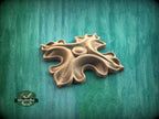 Wooden Cross Rosette – Classic Carved Ornament with Soft Relief