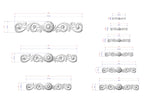 a drawing of a set of decorative elements
