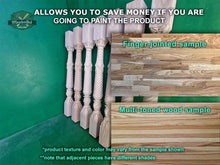 Load image into Gallery viewer, Wooden baluster for the stairs or balustrade, carved banister of wood, stair balusters, Custom size wood balusters for stairs
