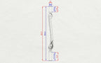 Carved newel post of wood, 1 piece, carved bannister of wood, stair columns Custom size wood balusters for stairs