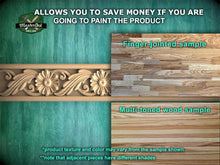 Load image into Gallery viewer, Versatile Wooden Moulding: Classic Baguette Design,  40" Ornate molding panel, Carved wooden Baguette, wood trim for interiors
