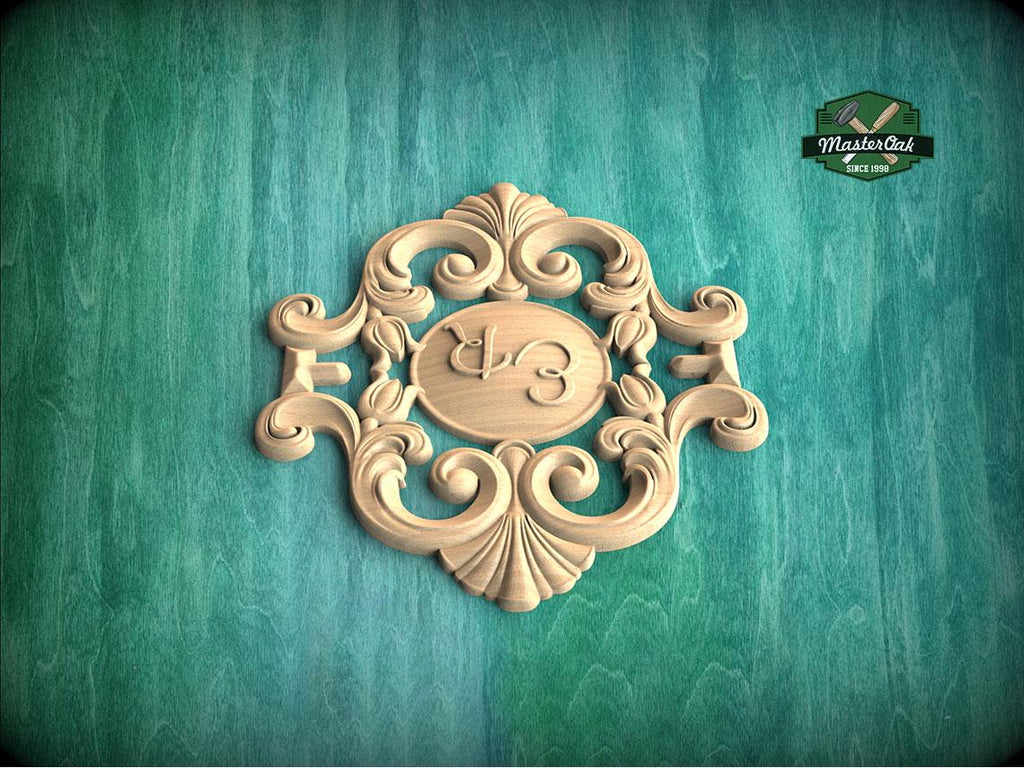 Personalized Baroque Elegance – Dual Initial Applique