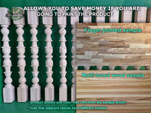 Load image into Gallery viewer, Carved balustrade of wood, carved banister of wood, stair balusters, Custom size wood balusters for stairs

