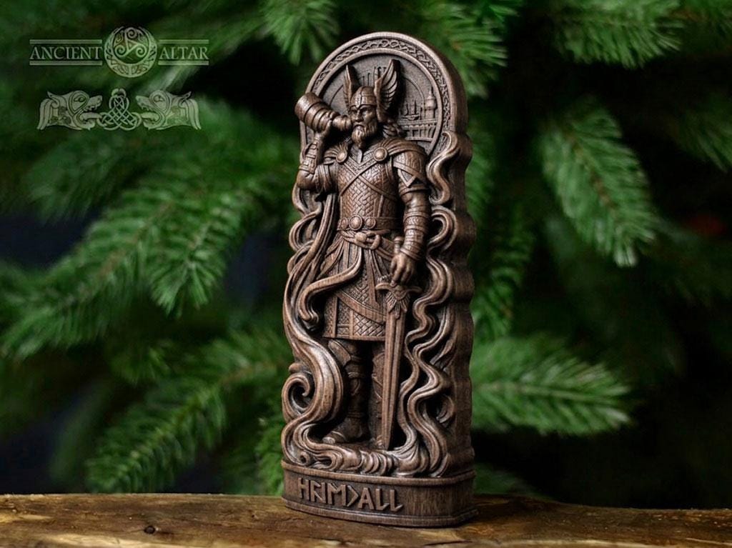 Heimdall Figurine – Viking God of Vigilance and Protection