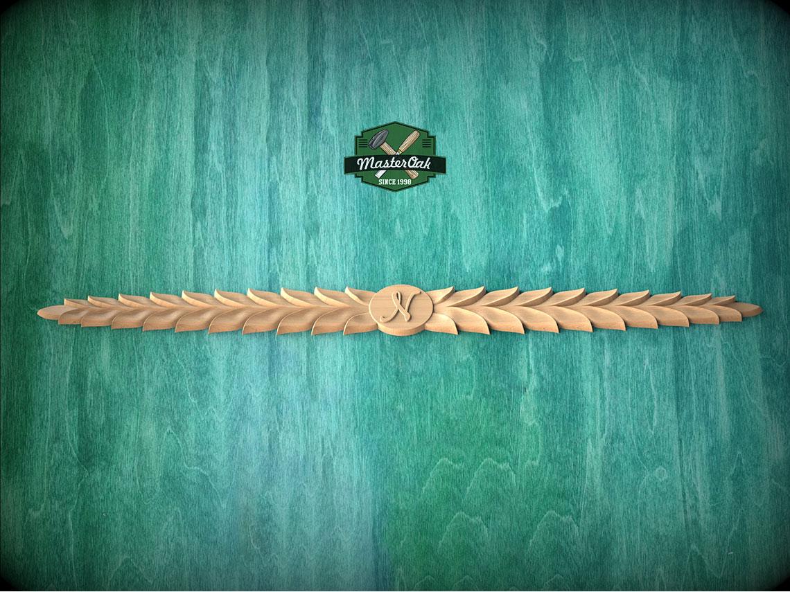 Personalized Floral Wood Trim Molding - Elegant Carved Wall Accent for Home Decor, Furniture Embellishment