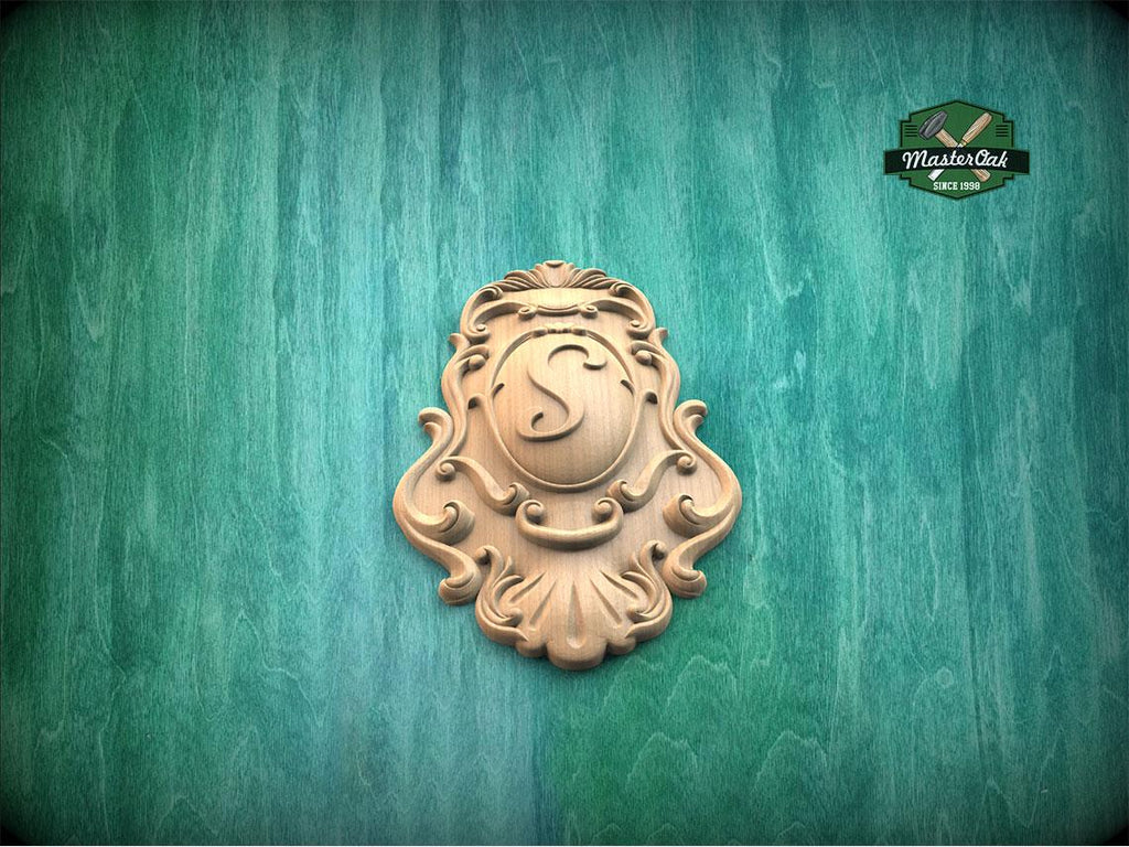 Personalized Baroque Scrollshield – Monogram Ornament