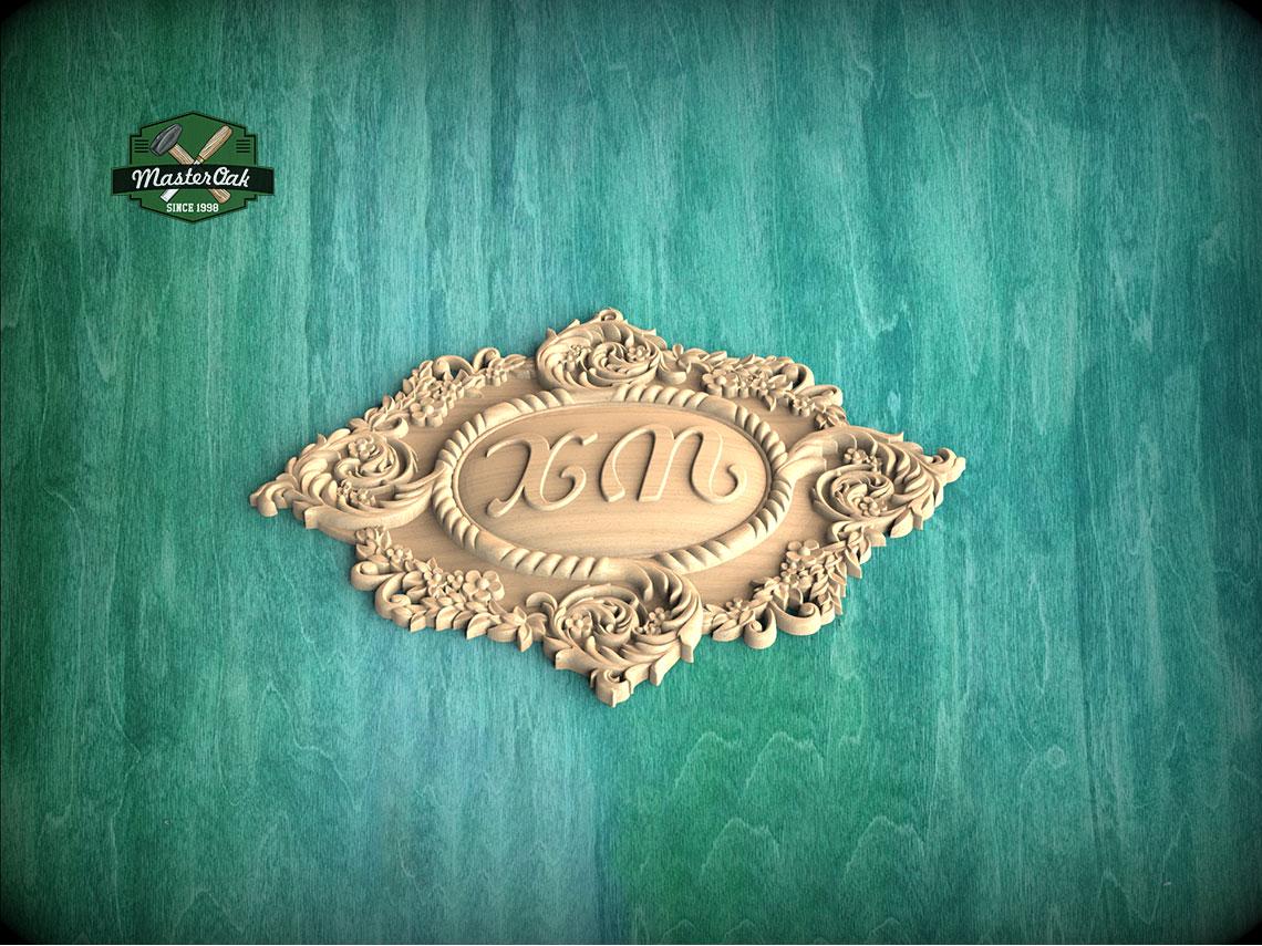 Personalized Crest  – Rococo Garden