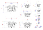 a drawing of a design for a mask